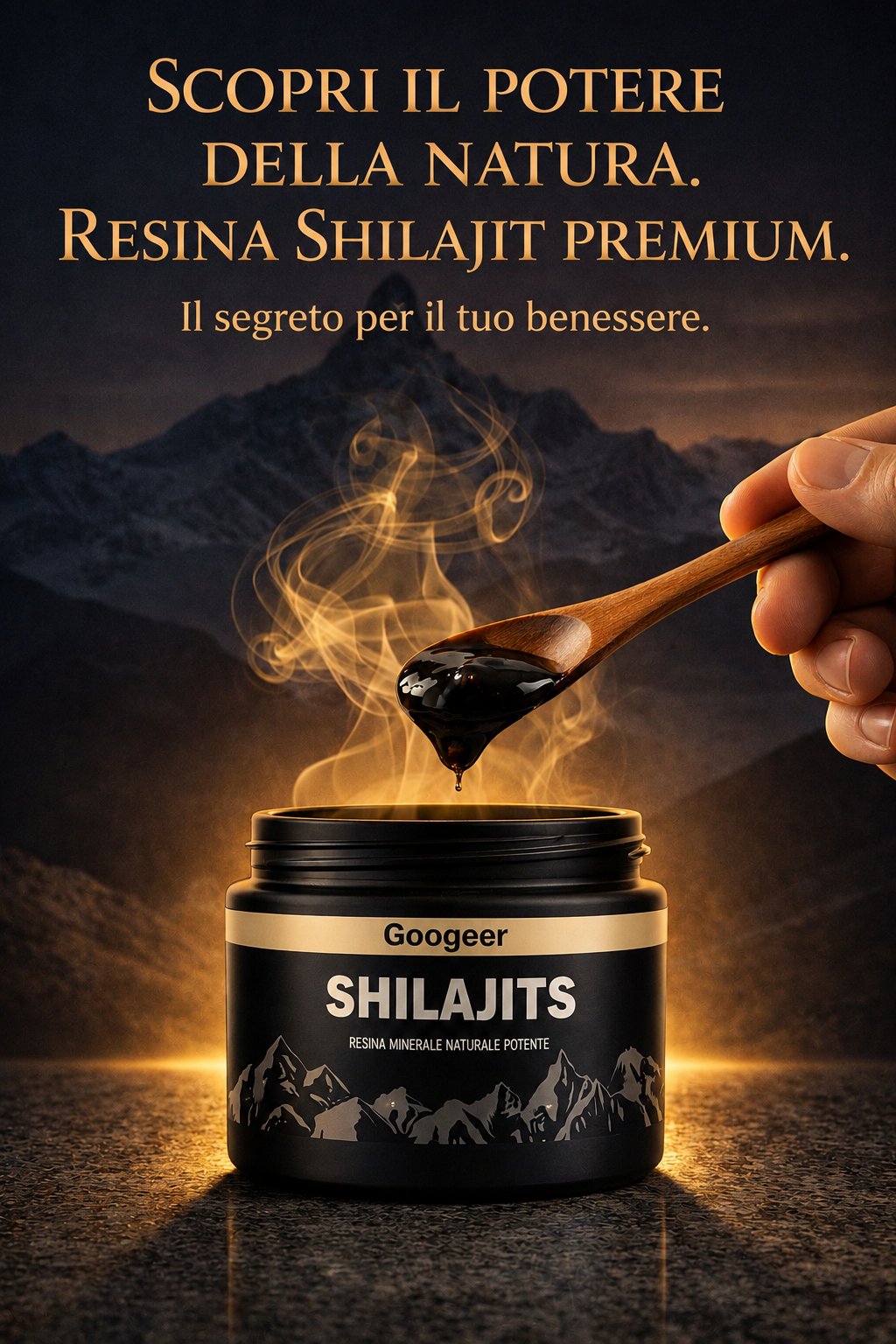 Shilajit 100% Puro 💎 Fonte di energia vitale dall'Himalaya