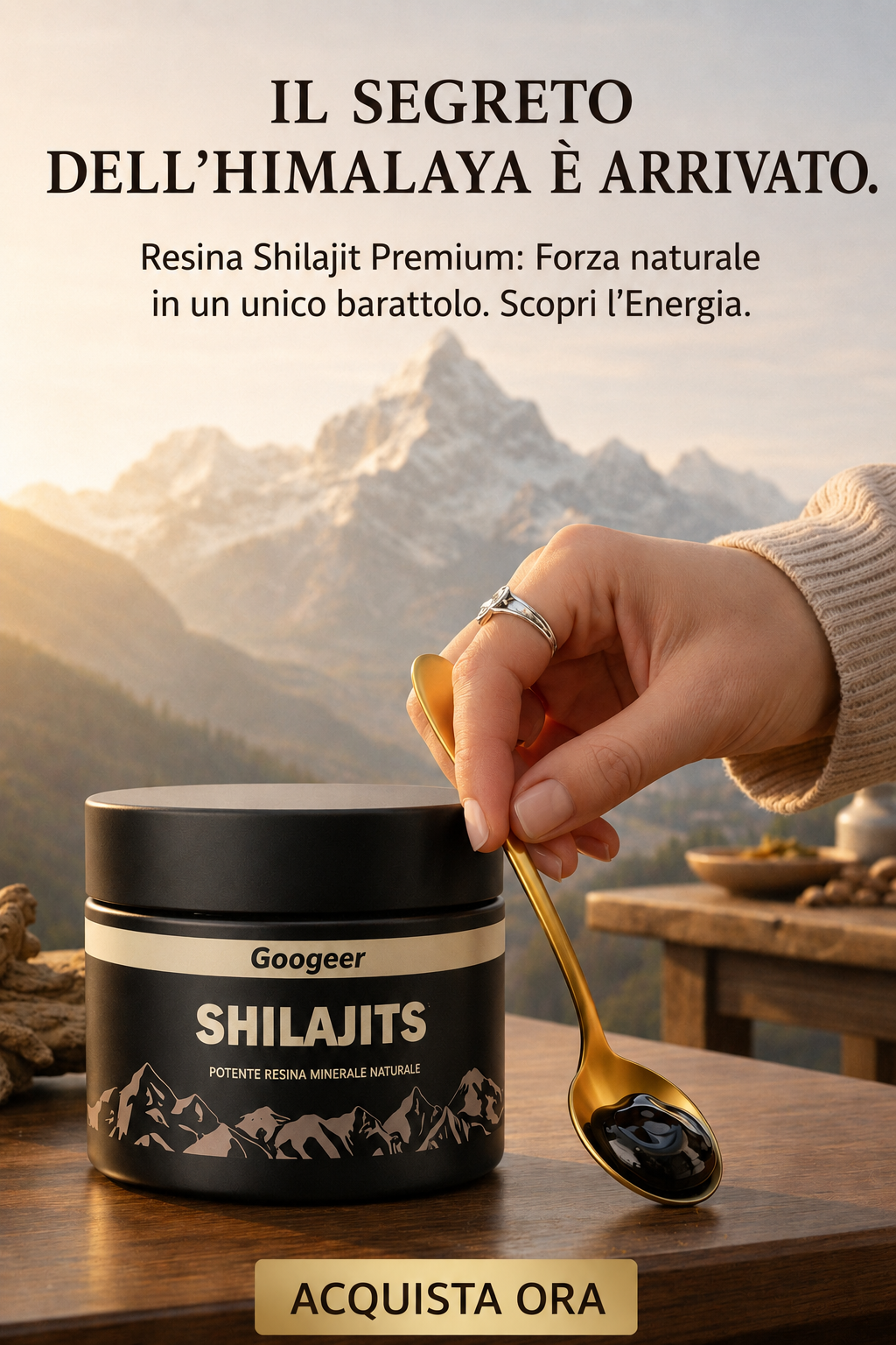 Shilajit 100% Puro 💎 Fonte di energia vitale dall'Himalaya